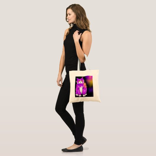 DizzyCats canvas tas (Voorkant (model))