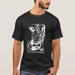 Dj 23 Graffiti Rave Streetslijtage Soundsistem Mus T-shirt