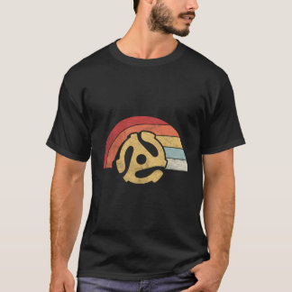 DJ 45 RPM Adapter Retro Platenspeler Record T-shirt