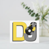 DJ aangepast briefkaart (Staand voorkant)