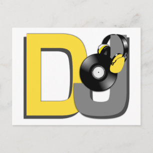 DJ aangepast briefkaart