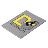 DJ aangepast kleurennotebook Notitieboek (Linkerzijde)