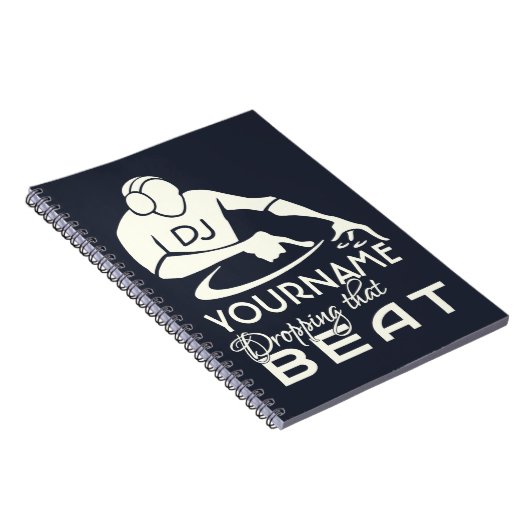 DJ aangepast notebook Notitieboek (Rechterzijde)