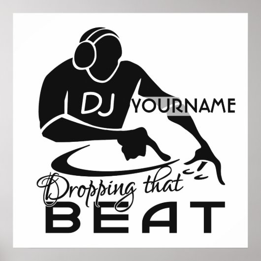 DJ aangepast poster (Voorkant)