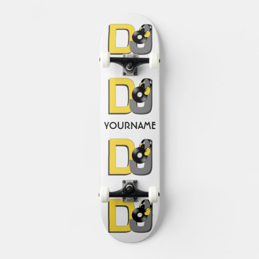 DJ aangepast skateboard (Voorkant)