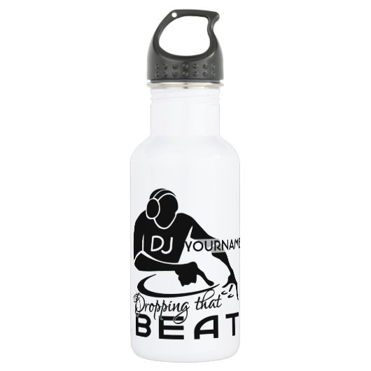 DJ aangepast Waterfles (Voorkant)