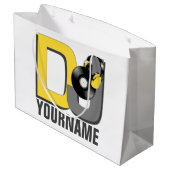 DJ aangepaste cadezakken Groot Cadeauzakje (Achterkant Gekanteld)