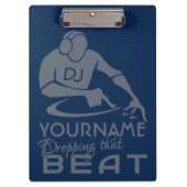 DJ aangepaste kleur en monogram klembord (Voorkant)