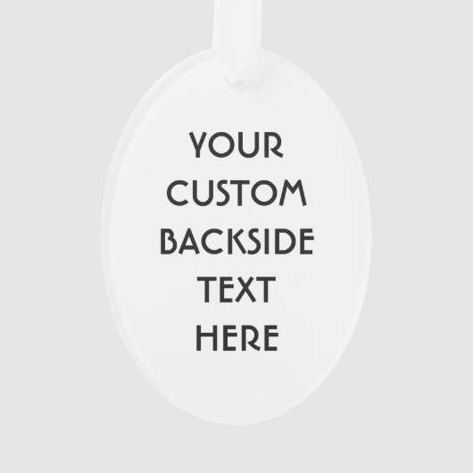 DJ aangepaste kleur- en monogram-versiering Ornament (achterkant)