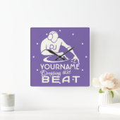 DJ aangepaste kleuren en monogram wandklok (Huis)