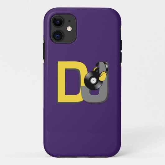 DJ aangepaste kleuren iPhone case (Achterkant)