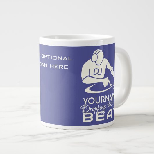 DJ aangepaste kleuren-mokken Grote Koffiekop (Voorkant rechts)