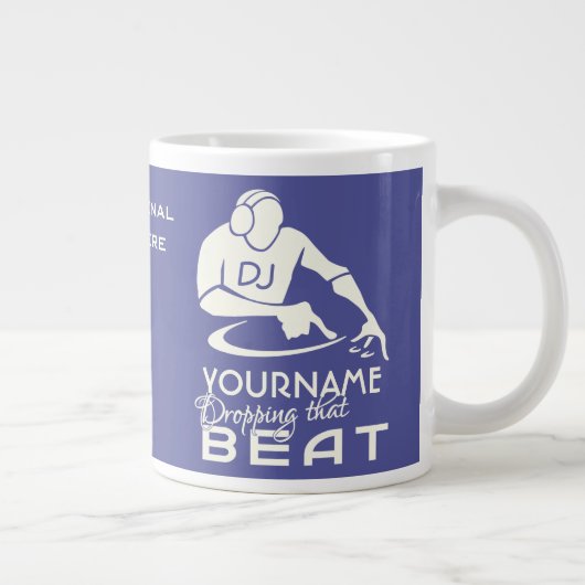 DJ aangepaste kleuren-mokken Grote Koffiekop (Rechts)