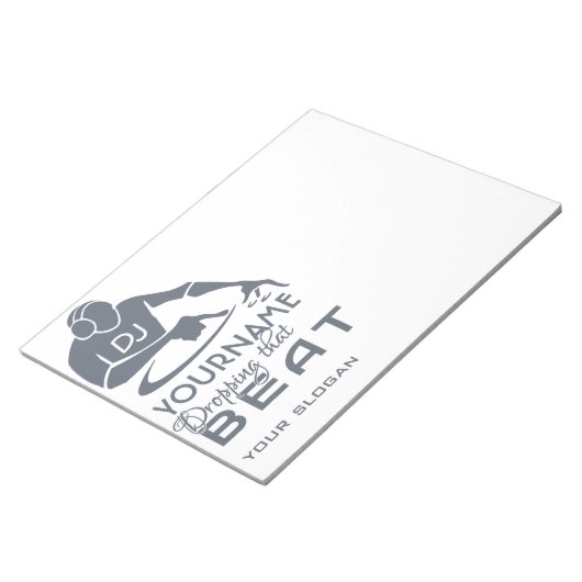 DJ aangepaste laptops Notitieblok (Schuin)