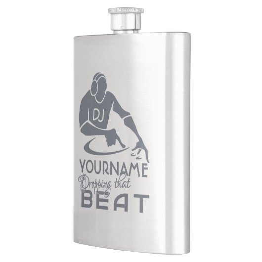 DJ aangepaste monogram kolf Heupfles (Links)