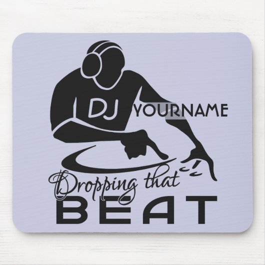 DJ aangepaste mousepad Muismat (Voorkant)
