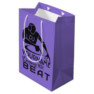 DJ aangepaste naam en cadeautassen voor kleuren Medium Cadeauzakje