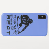 DJ-aangepaste naam- en kleurtelefoonkwesties Case-Mate iPhone Case (Achterkant (horizontaal))