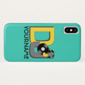 DJ-aangepaste naam- en kleurtelefoonkwesties Case-Mate iPhone Case (Achterkant (horizontaal))