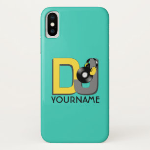 DJ-aangepaste naam- en kleurtelefoonkwesties Case-Mate iPhone Case