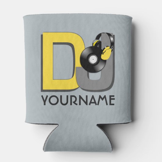 DJ aangepaste naam & kleur koelbox Blikjeskoeler (Achterkant)