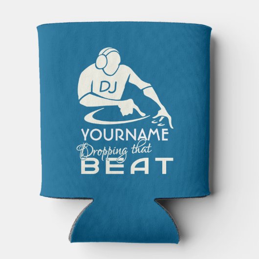 DJ aangepaste naam & kleur koelbox Blikjeskoeler (Achterkant)