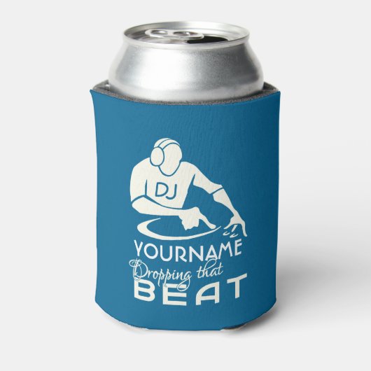 DJ aangepaste naam & kleur koelbox Blikjeskoeler (Blikje Achterkant)