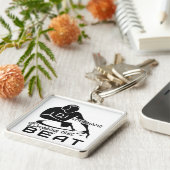 DJ aangepaste premium sleutelketen Sleutelhanger (Zijkant)