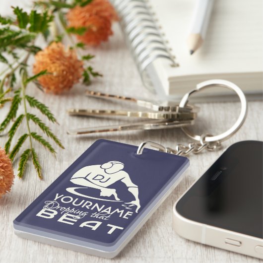 DJ aangepaste sleutelketen Sleutelhanger (Voorkant Rechts)