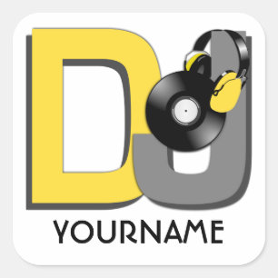 DJ aangepaste stickers
