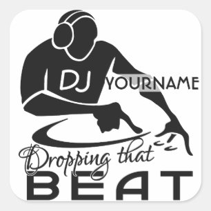 DJ aangepaste stickers