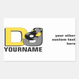 DJ aangepaste stickers