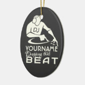 DJ aangepaste versiering Keramisch Ornament (Links)