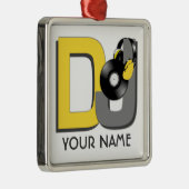 DJ aangepaste versiering Metalen Ornament (Rechts)