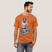 DJ Abraham Lincoln van Basement Mastermind T-shirt (Voorkant volledig)