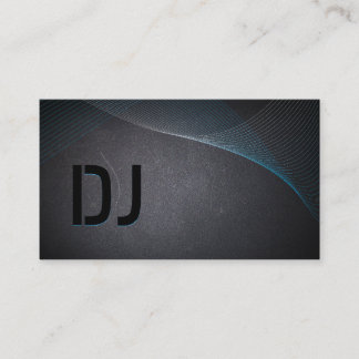 DJ Abstracte laserprinter - zwart Visitekaartje