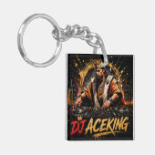 DJ ACEKING DUBBELEZIJDIG SLEUTELHANGER (Voorkant Links)