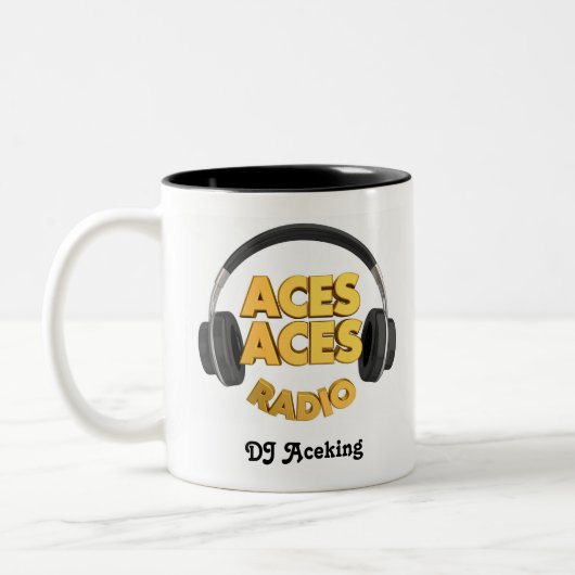DJ Aceking Tweekleurige Koffiemok (Links)
