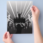 dj-alb-negru-cu-fete flyer (Hand)