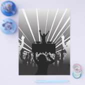 dj-alb-negru-cu-fete flyer (Enkel)