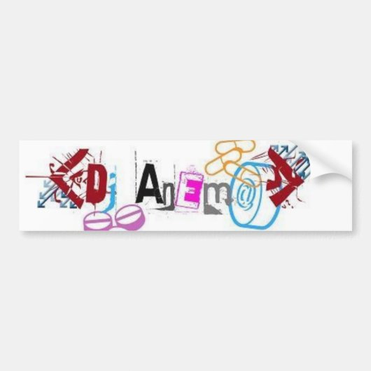 Dj AnEma Bumpersticker (Voorkant)