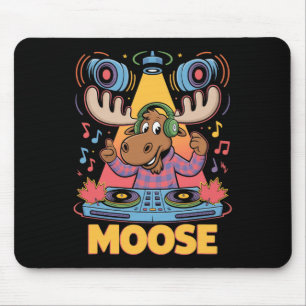 DJ Animal Moose Mixing Beats Music Fun Muismat