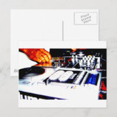 DJ-apparatuur (cd's) Briefkaart (Voorkant / Achterkant)