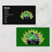 Dj-asaurus Rex T-Rex DJ Visitekaartjes (Voorkant / Achterkant)