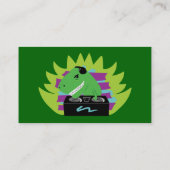 Dj-asaurus Rex T-Rex DJ Visitekaartjes (Achterkant)