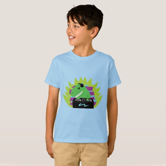 Dj-asaurus Rex T-Shirt (Voorkant volledig)