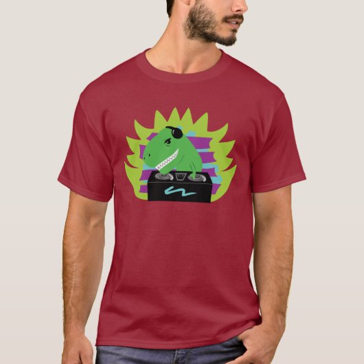 Dj-asaurus Rex T-Shirt (Voorkant)