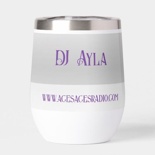 DJ Ayla Waterfles (Achterkant)