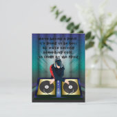DJ Bachelor Bachelorette Verrassingsfeest Uitnodig Kaart (Staand voorkant)