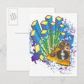 DJ-bedieningspaneel Briefkaart (Voorkant / Achterkant)